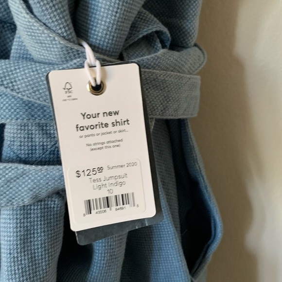 Marine Layer Sky Blue Cross-Back Jumpsuit - Picture 3 of 7